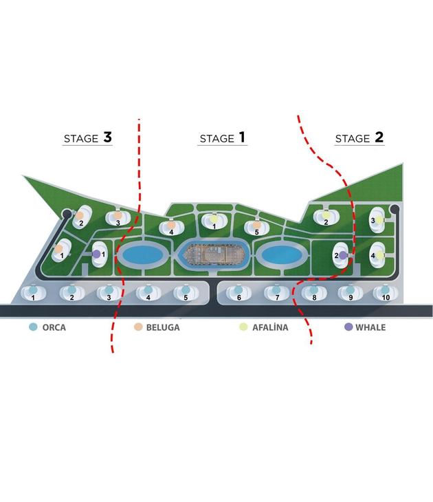 Ocean Life Residence vaziyet planı