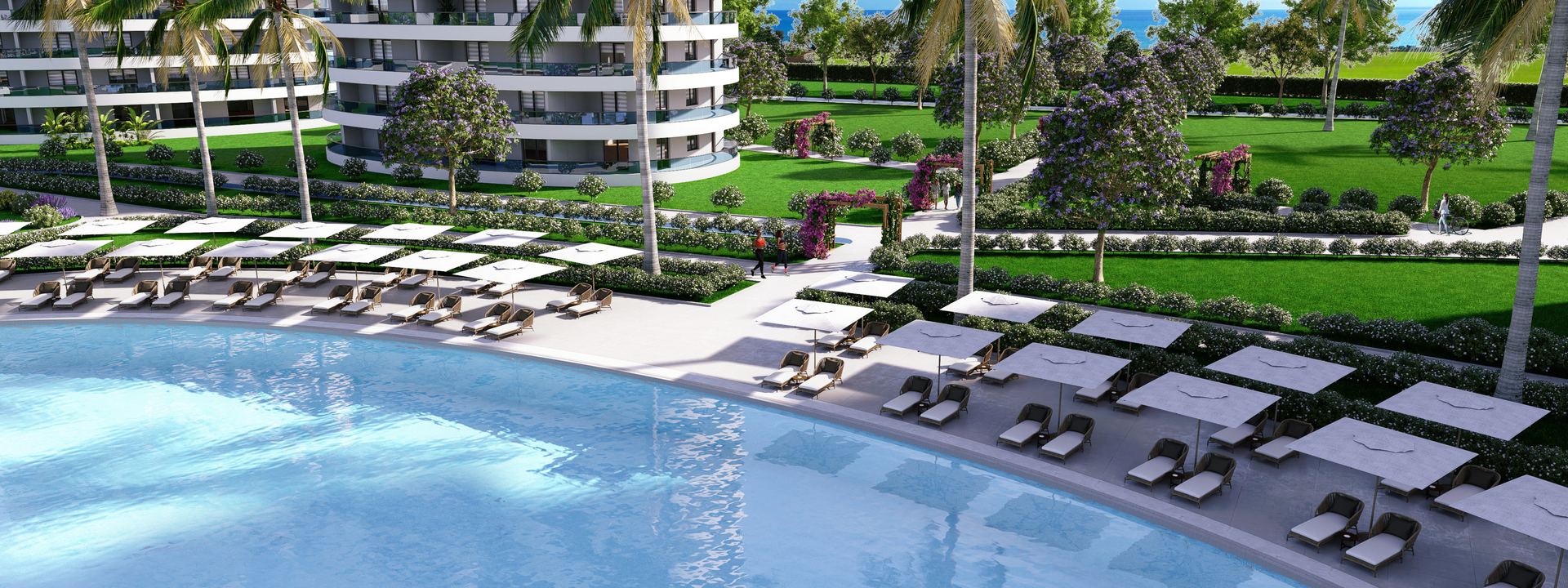 Ocean Life Residence havuz alanları