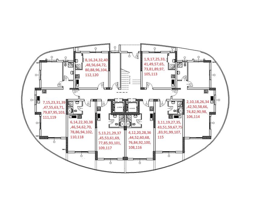 Ocean Life Residence Afalina tip planı